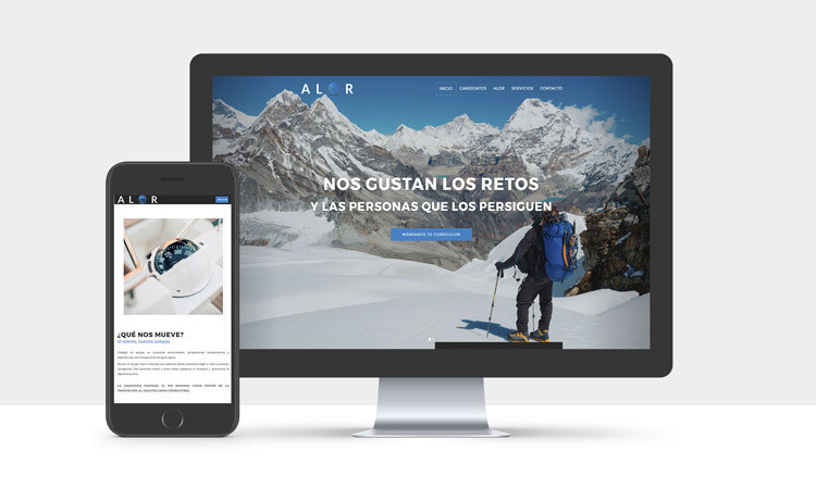 Diseño de página web para Alor-Tech